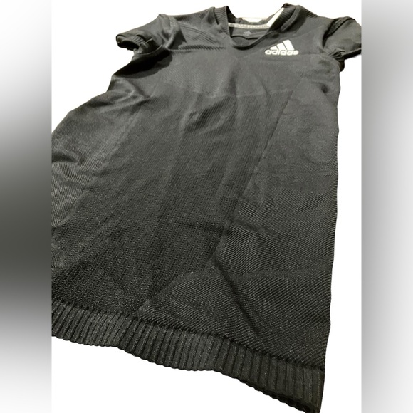 Adidas Football Shirt Mens Size Medium Black Football Compression New MSRP $80 - Picture 5 of 6